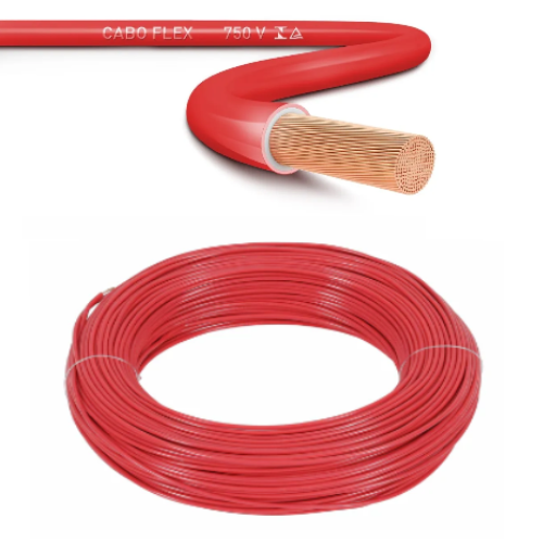 Cabo Flexível Vermelho de 2,5mm Megatron